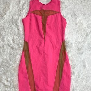 Sexy hot pink dress